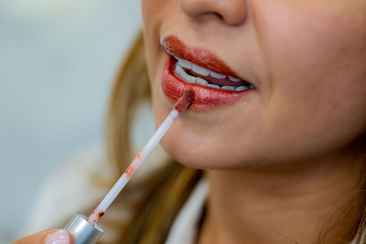 Amber Lip Gloss | Red Shimmer