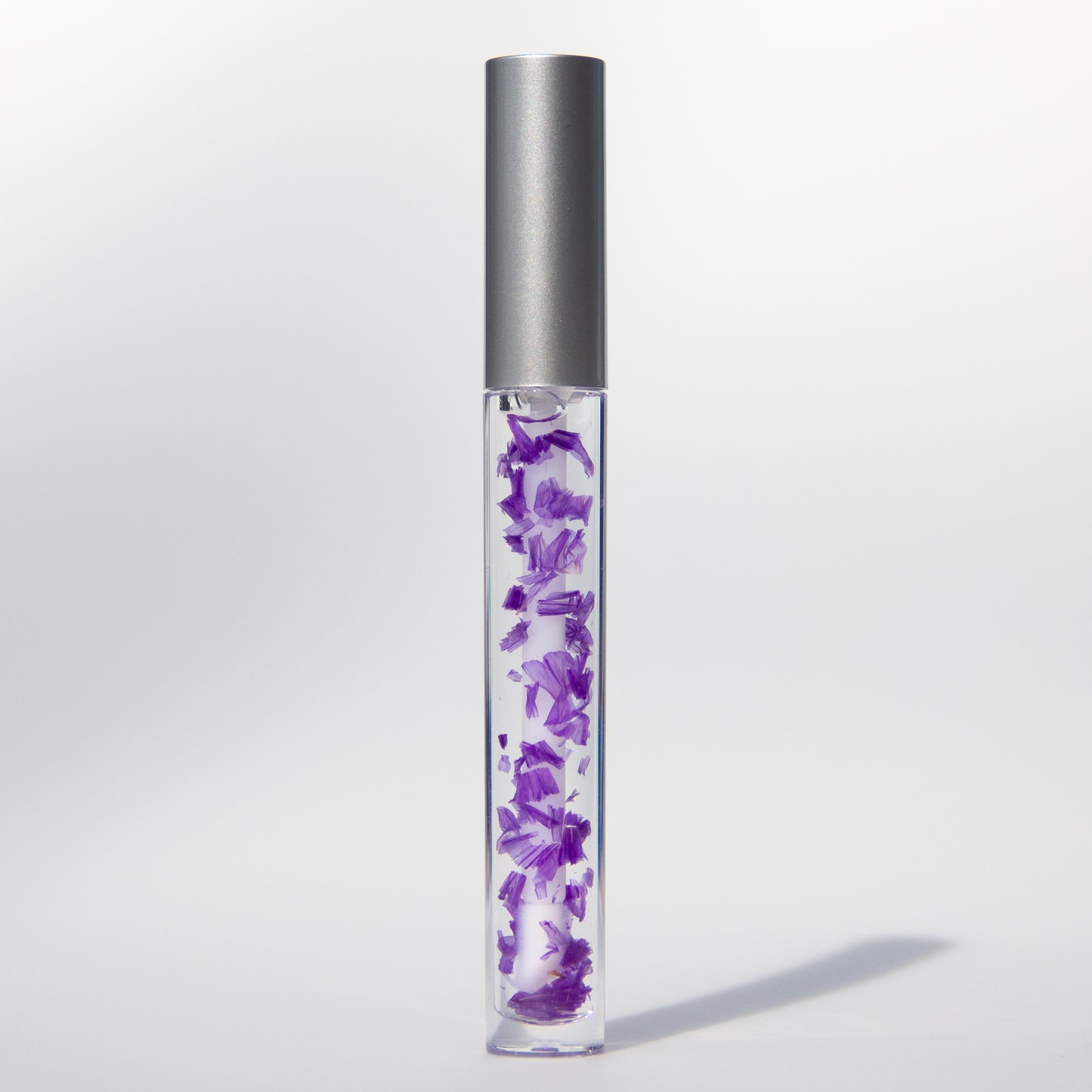 Clear, Everyday Lip Oil | Non-Greasy, Vegan Formula | With Flower Petals, 24K Gold Flakes